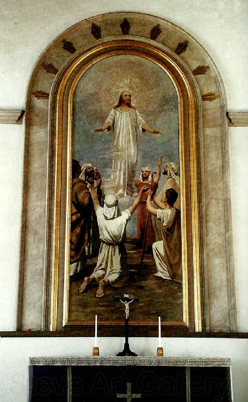 johan krouthen kristus bland larjungarna pa himmelsfardsberget Germany oil painting art